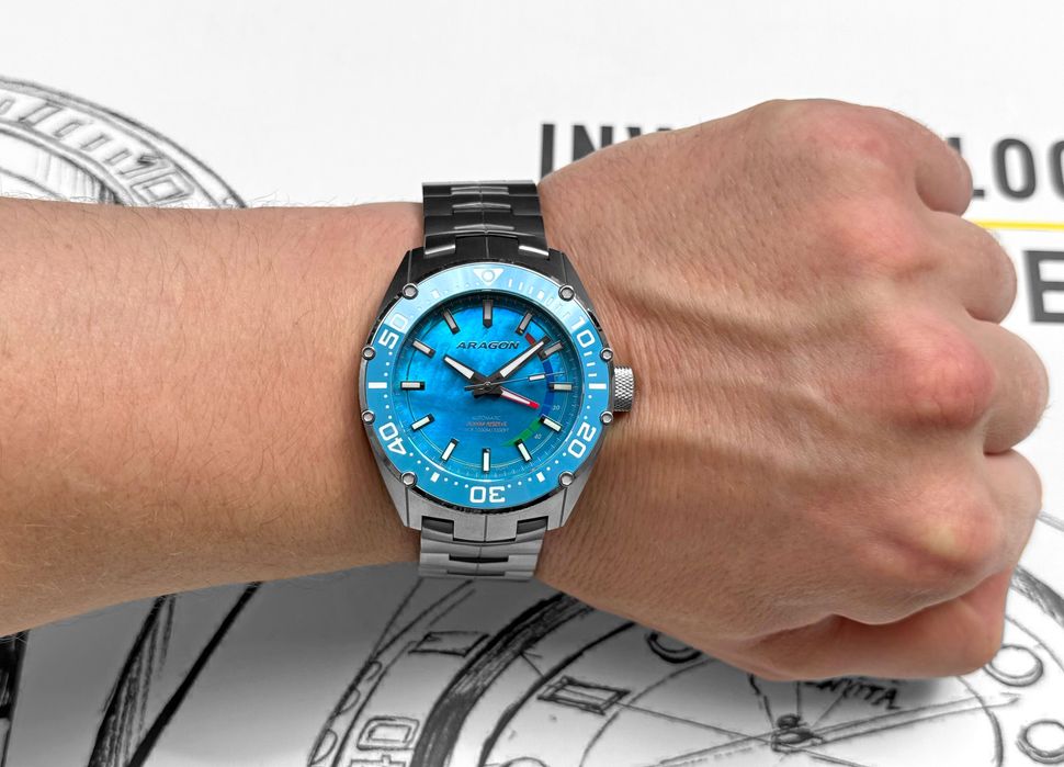Годинник ARAGON Virtuoso BLU TITANIUM Ceramic Sapphire Automatic 44 mm