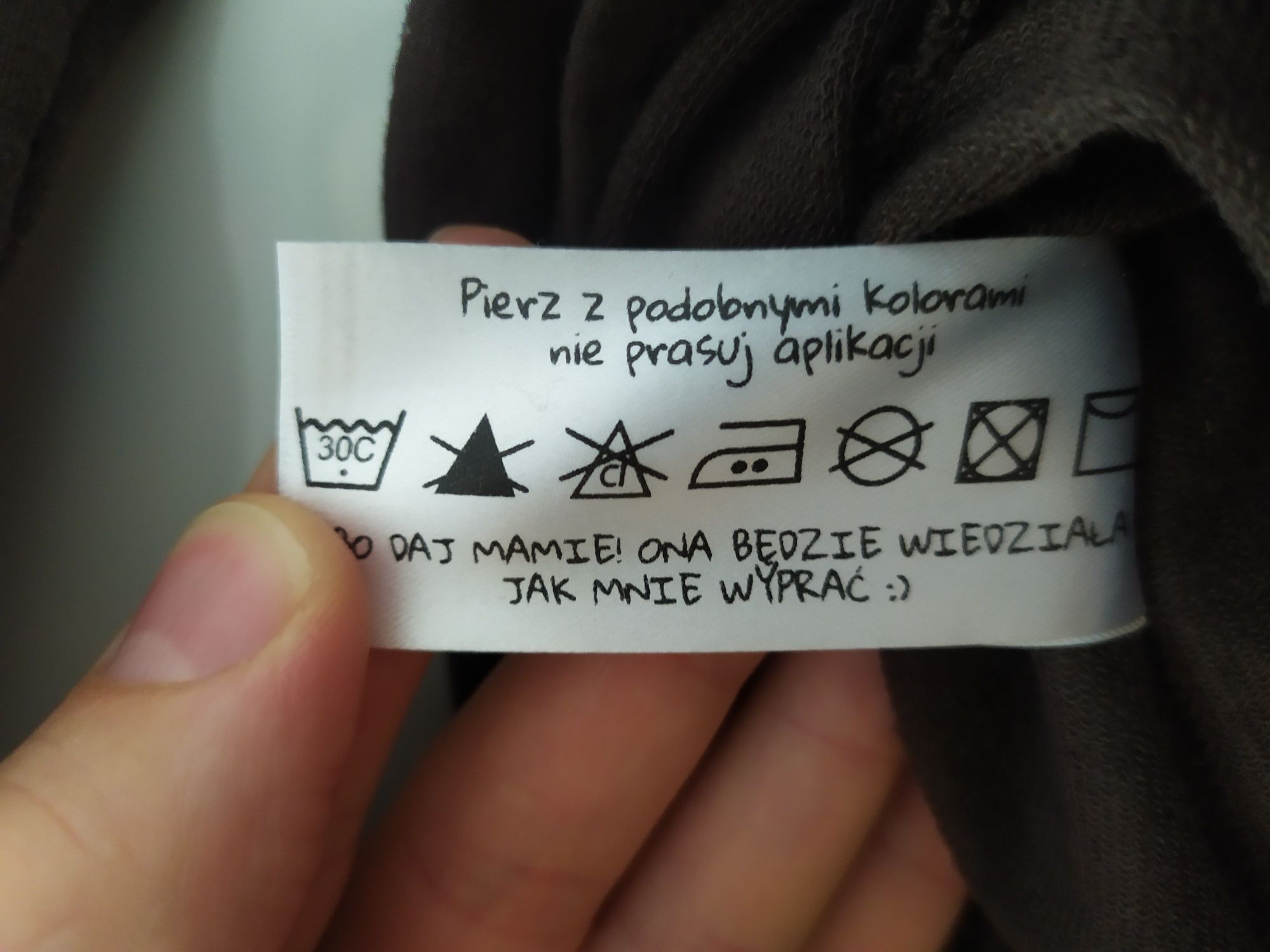 Sukienka dresowa Poplami, brązowa, nowa, roz. 92-98, idealna na jesień