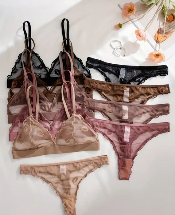 Классное сексуально женские нижнее белье сеточка с губами стринги S