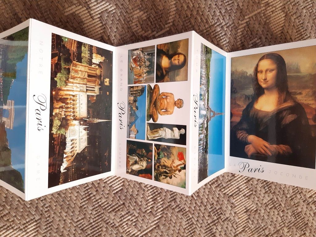 Paryż 16 pocztówek, książeczka