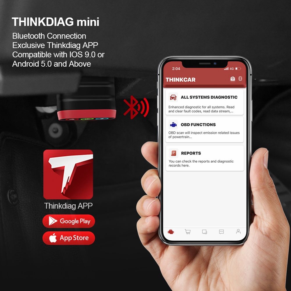 Автосканер 2025 Thinkcar Thinkdiag Mini для Android, IOS