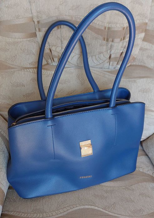 torebka damska Puccini kolor chabrowy