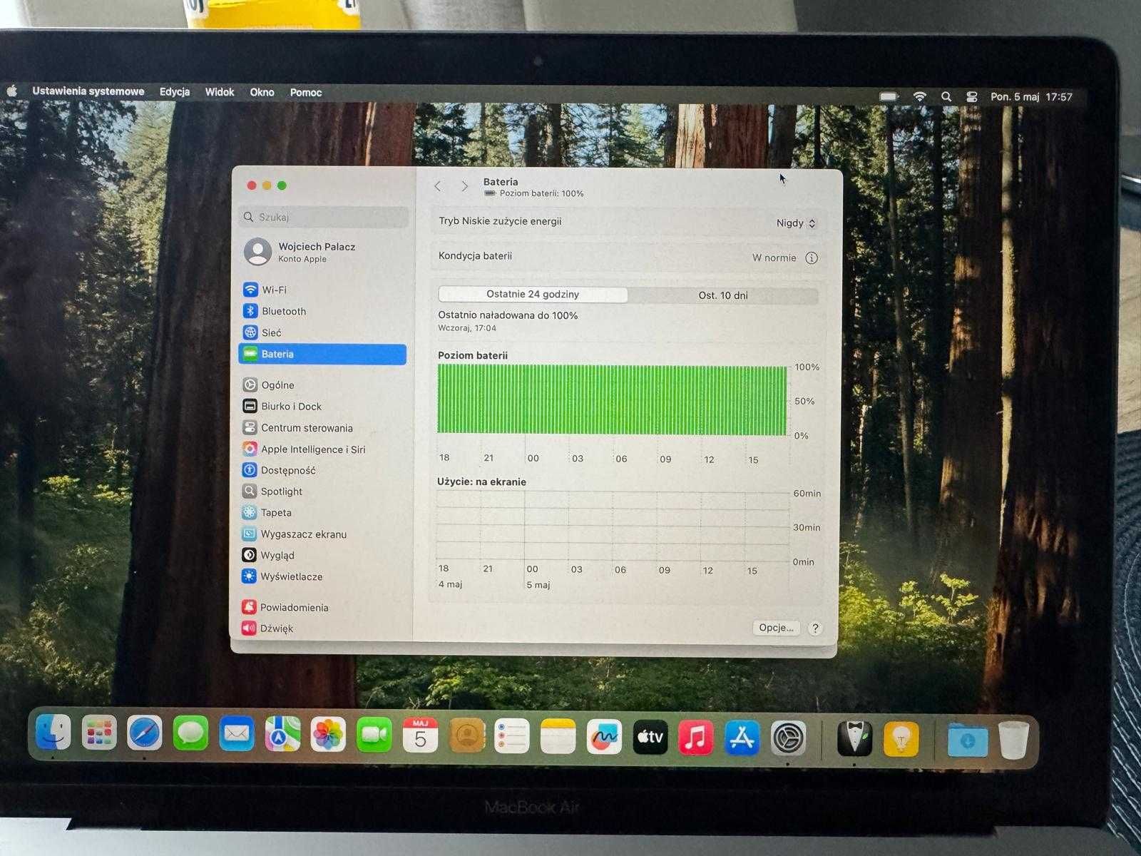 Apple MacBook Air M1 13,3" - 16GB RAM - 256GB Dysk -  Jak Nowy