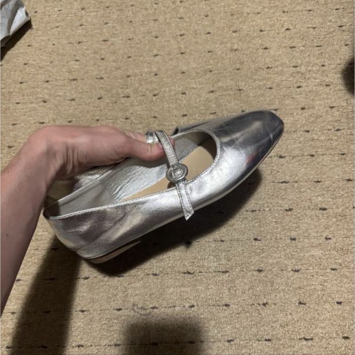 Балетки сріблясті