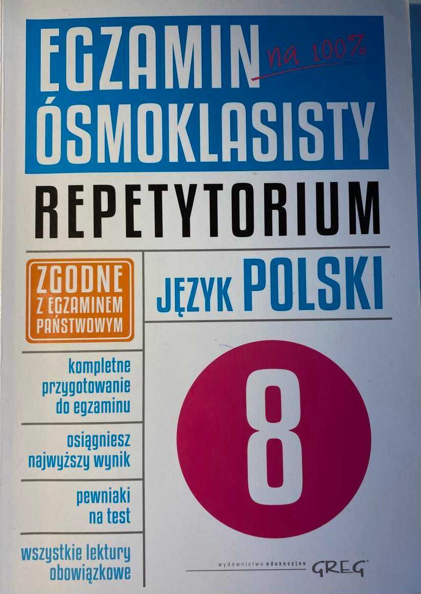 Egzamin ósmoklasisty. Język polski. Repetytorium