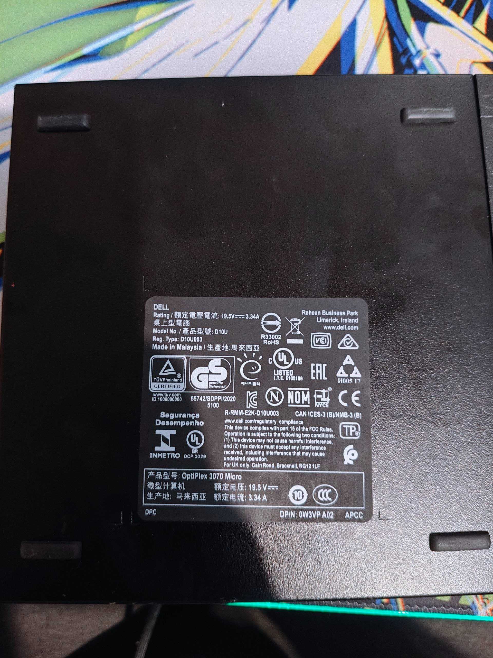 Dell Optiplex 3070 / Micro i5-9500 , 16gb DDR4, 256gb NVME Samsung