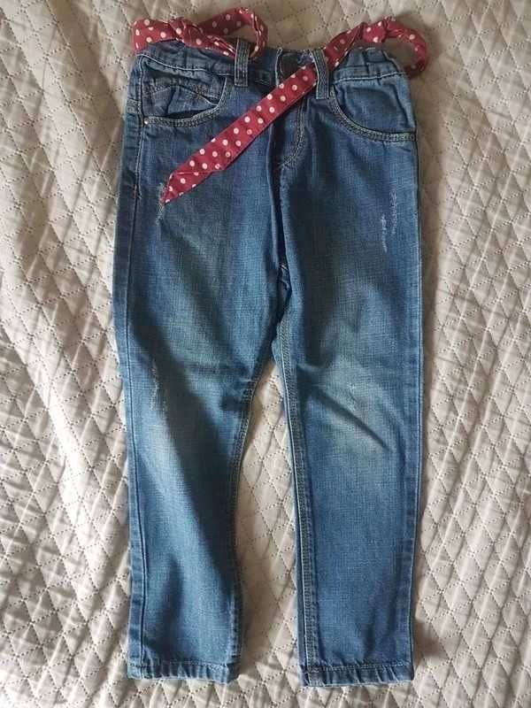 Spodnie Jeans dziewczęce, Zara 98