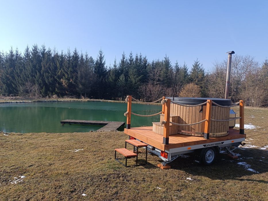 Balia ogrodowa + przyczepka, jacuzzi