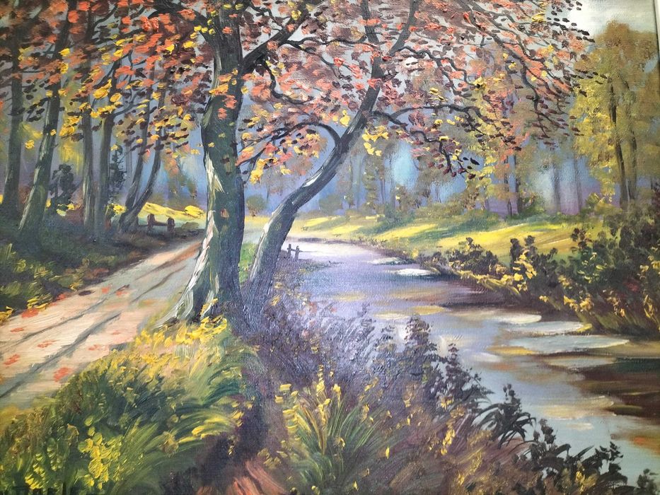 Obraz olejny .Sygnowany.