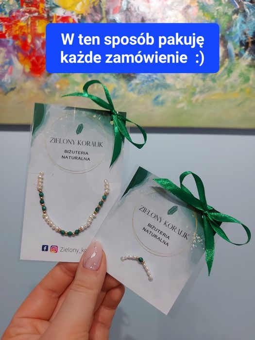 Bransoletka różaniec z kamieni kryształ górski hematyt krzyżyk złoty