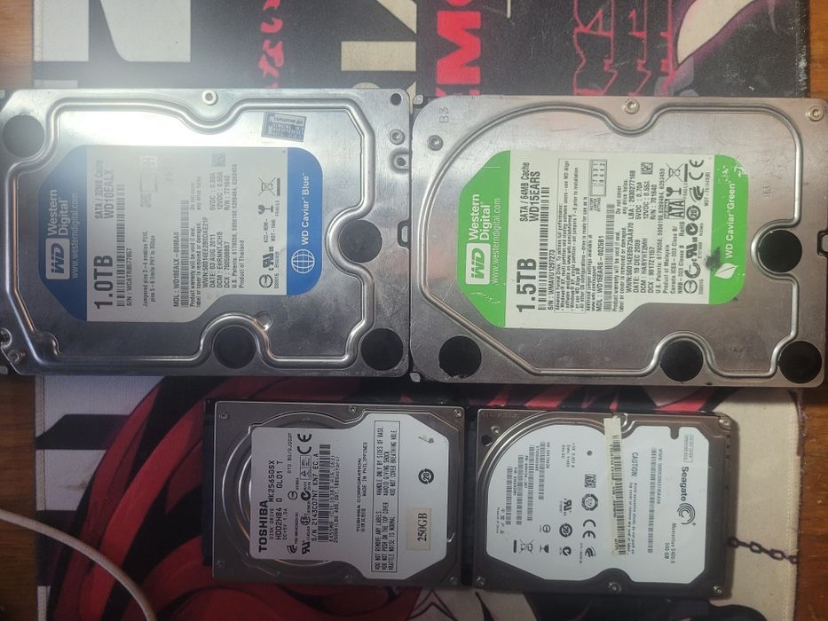 Hdd, жёсткие диски 1500gb, 1000gb, 500gb 250gb