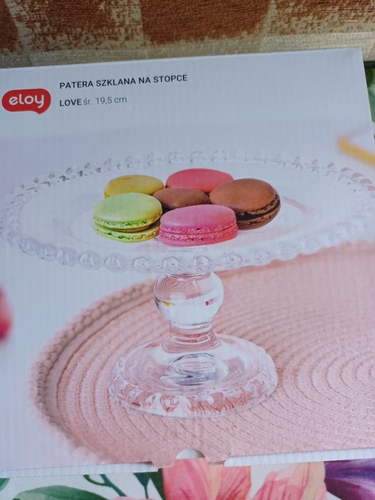 Patera szklana nowa