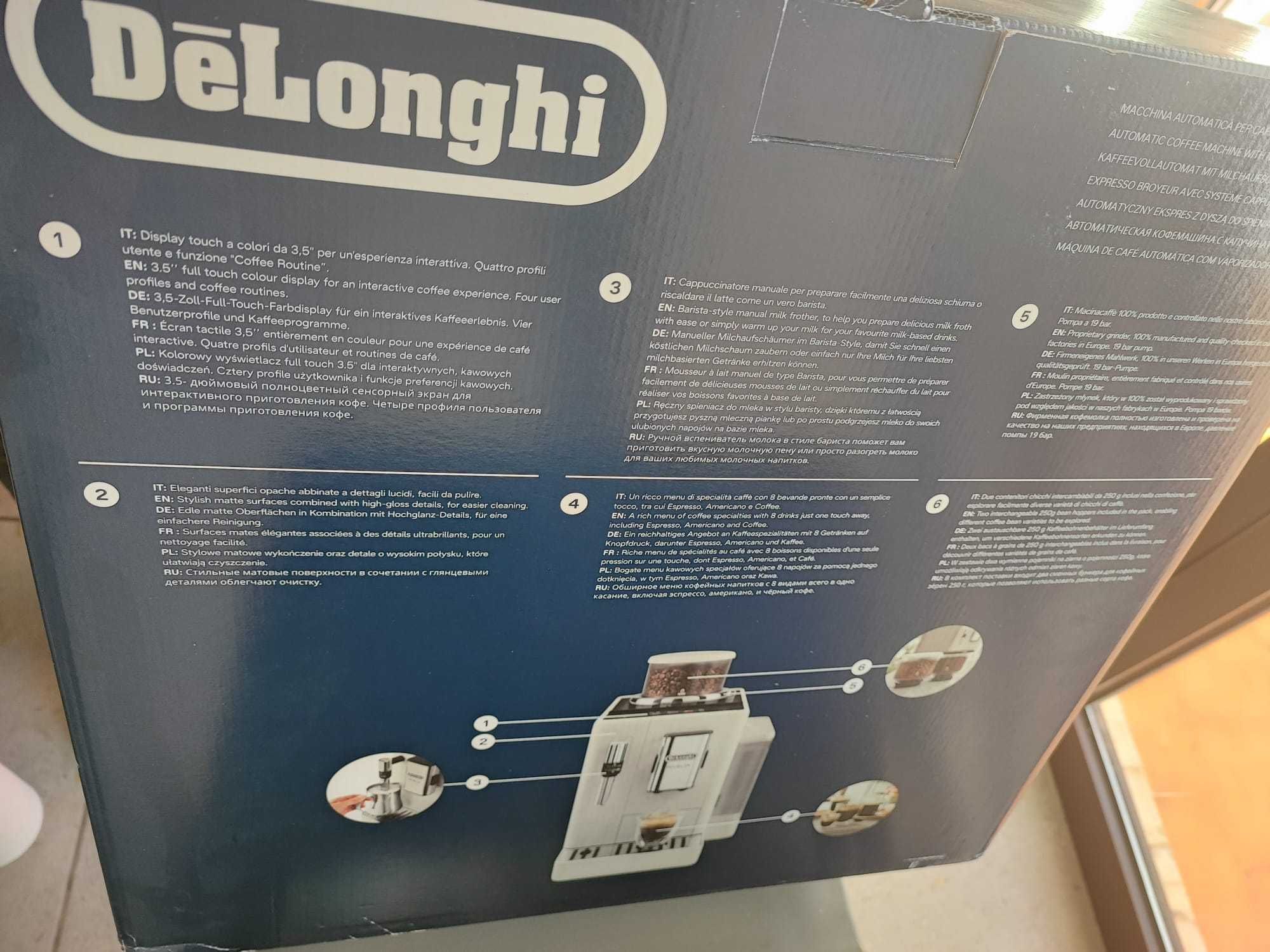 Máquina de café deLonghi rivelia