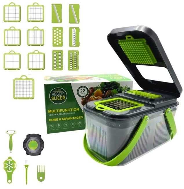 Овочерізка багатофункціональна Veggie Slicer 22в1 для овочів і фруктів