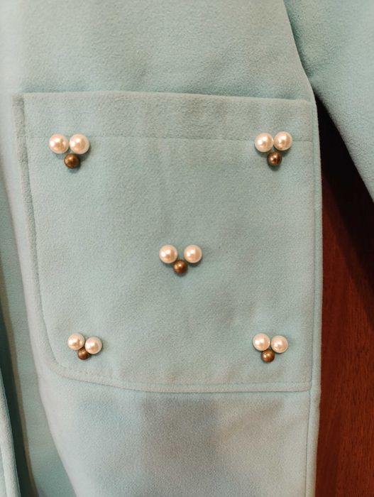 Кашемірове пальто м'ятного кольору 46 р