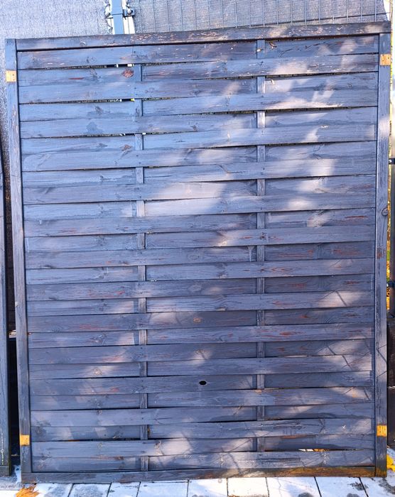 Panel lamelowy drewniany płot 150 x 180