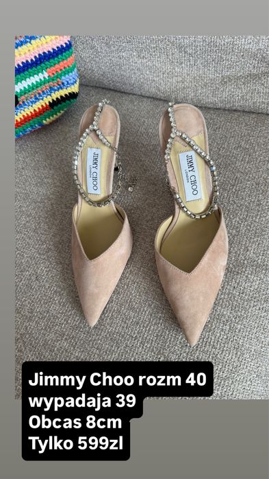 Jimmy Choo szpilki bezowe