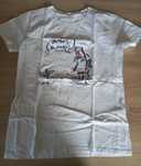 T-shirt, koszulka damska rozm S/M - biała, Botoks do nogi