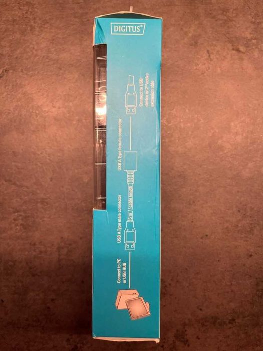 Przedłużacz Aktywny USB 2.0 DIGITUS DA-70130-4 - 5m, Plug & Play