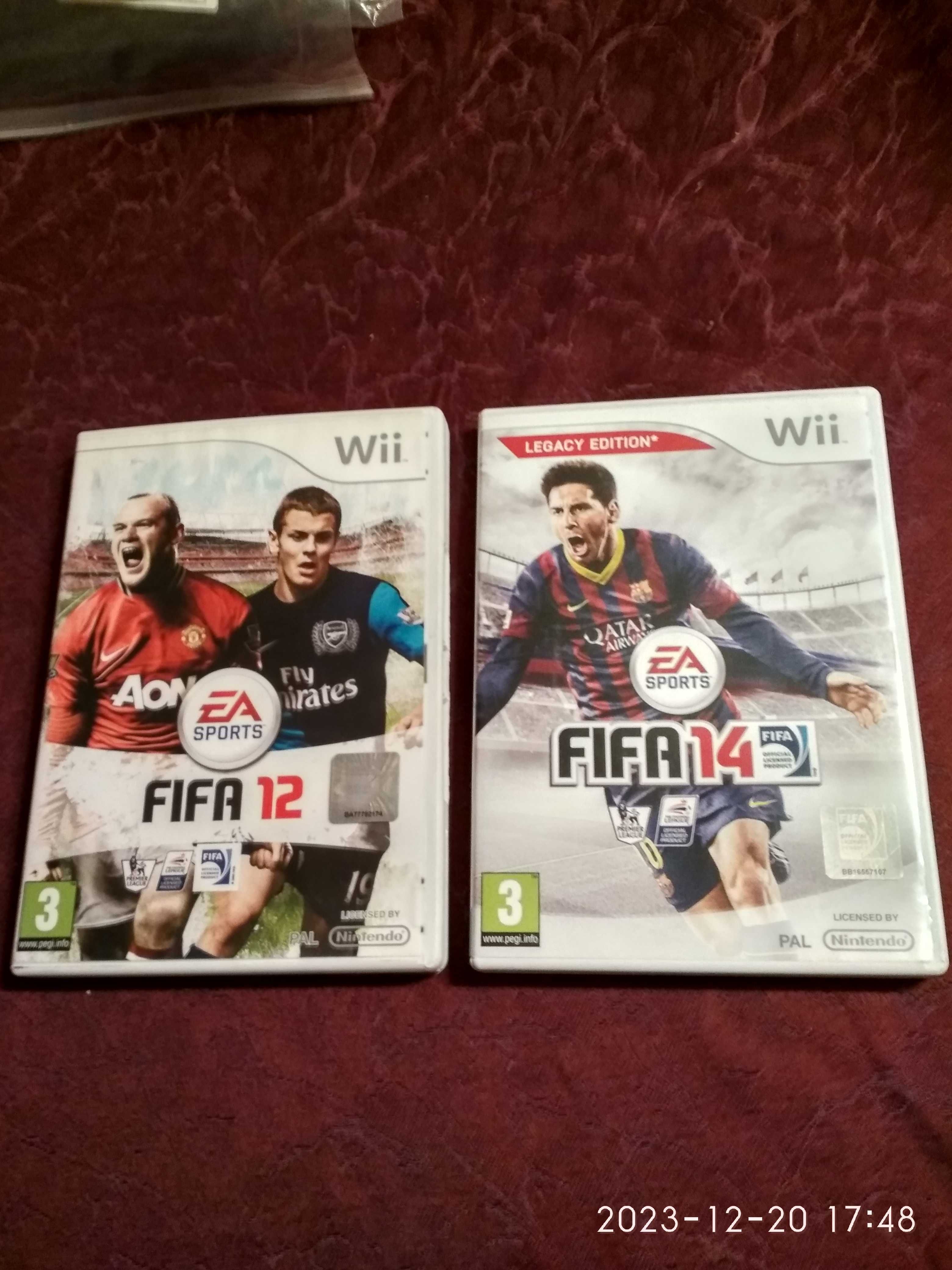 Zestaw Fifa 12 + Fifa 14 na Nintendo + Fifa 12 na PS3