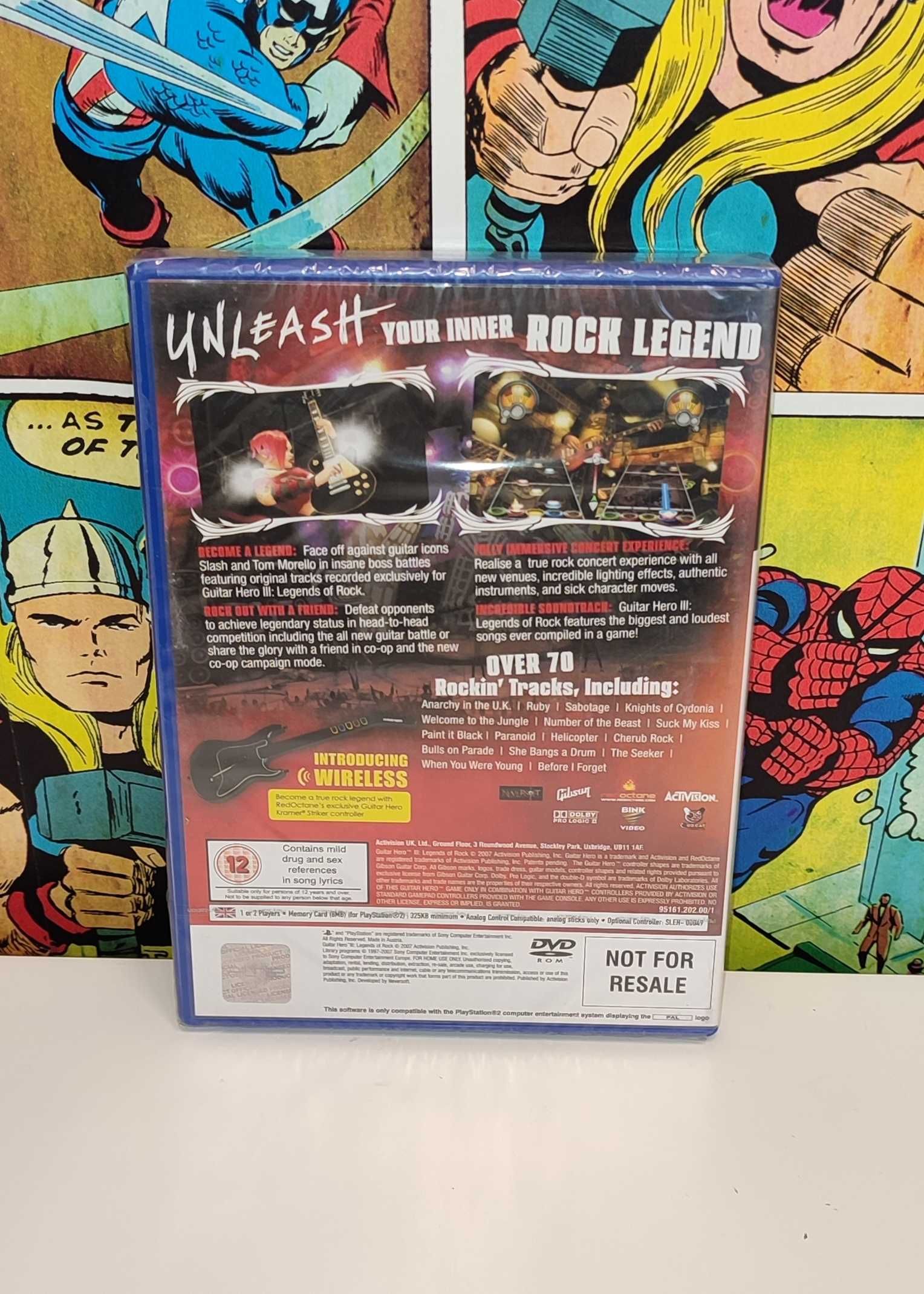 Gra Guitar Hero III: Legends of Rock Ps2 Nowa PlayStation 2 Szczecin