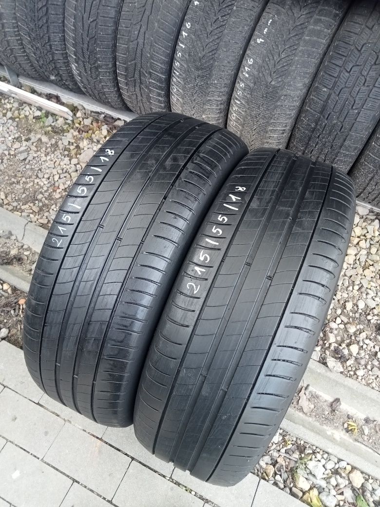 2x Opony Używane Letnie 215/55R18 Michelin
