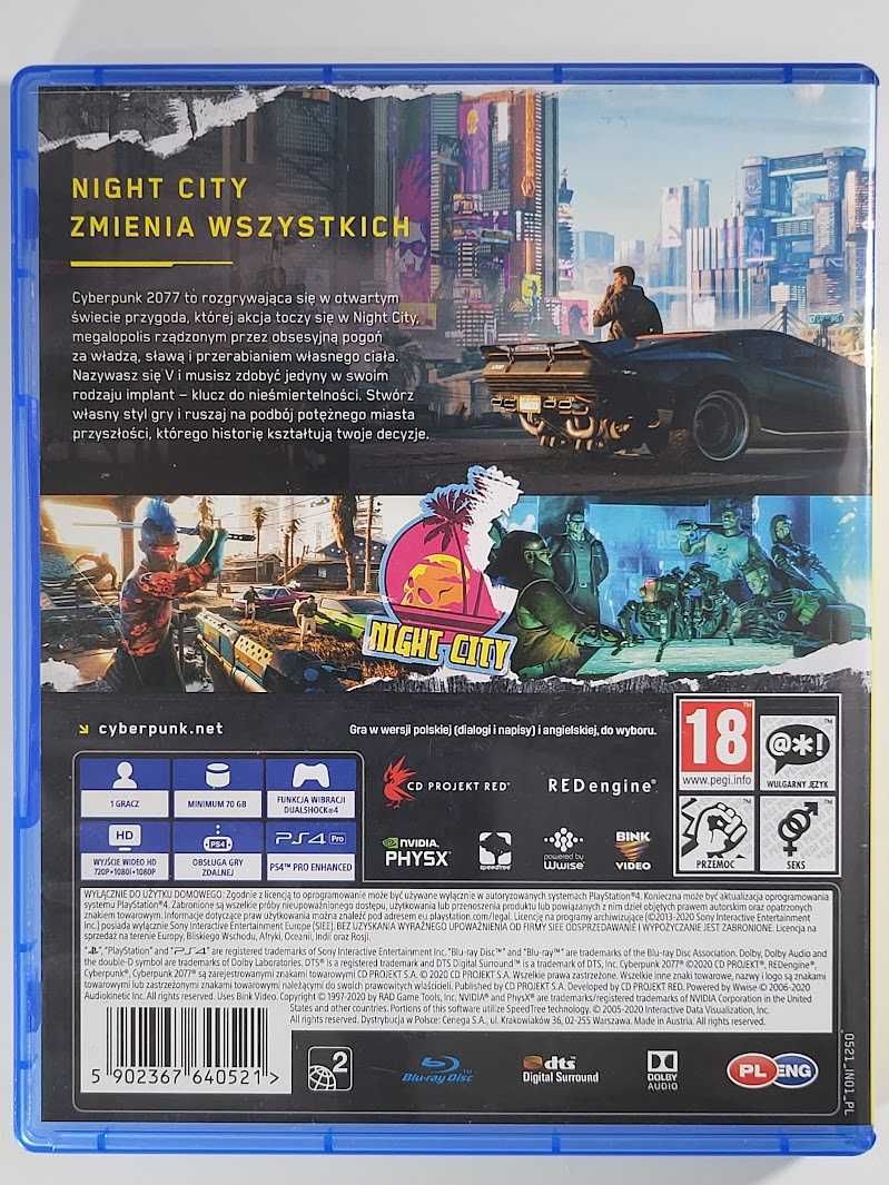 Cyberpunk 2077 / Gra PS4 / Skup gier używanych / Warszawa - Mokotów