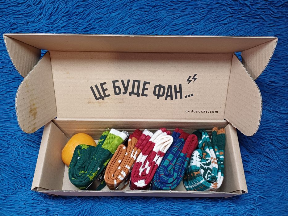 Шкарпетки Dodo socks подарунковий бокс Новий рік, новорічний подарунок