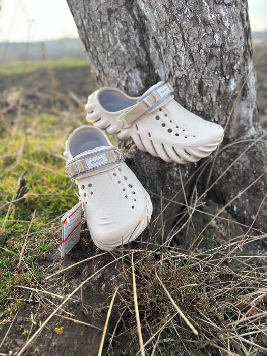 Оригінал Сrocs Echo Clog Bone жіночі крокси бежеві рожеві