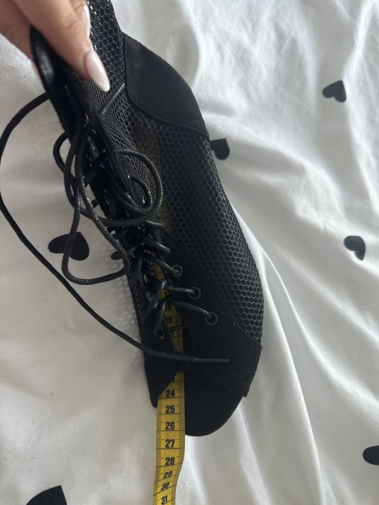 Botki sznurowane buty do tanca high heels rozm 39 obcas7