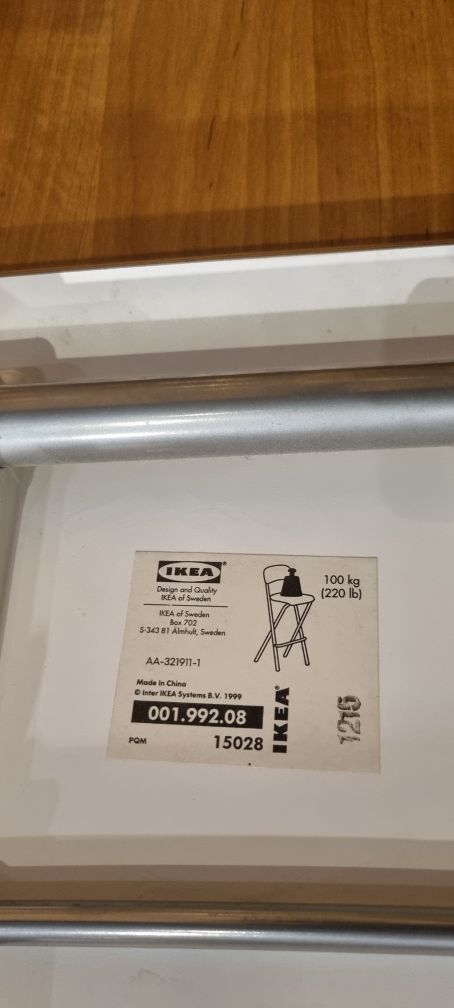 Krzesła Hokery Ikea białe