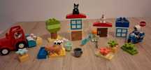 Klocki Lego Duplo 3 zestawy traktor zwierzęta policjant