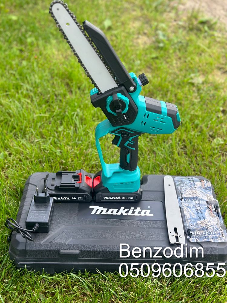 Акумуляторная мини пила Makita Duc190Bl 2шини 3 цепи безсчеточная