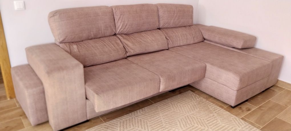 Sofá com Chaise Longue como NOVO
