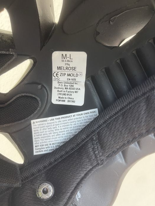 Bern bike helmet M-L / Bern capacete de bicicleta M-L