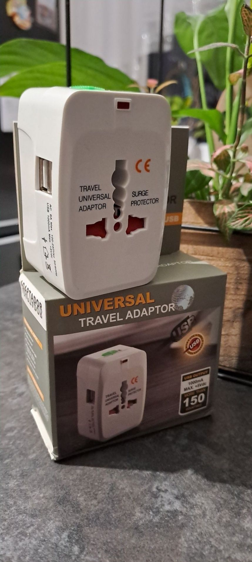 Przejściówka adapter UK EU USA z USB nowy