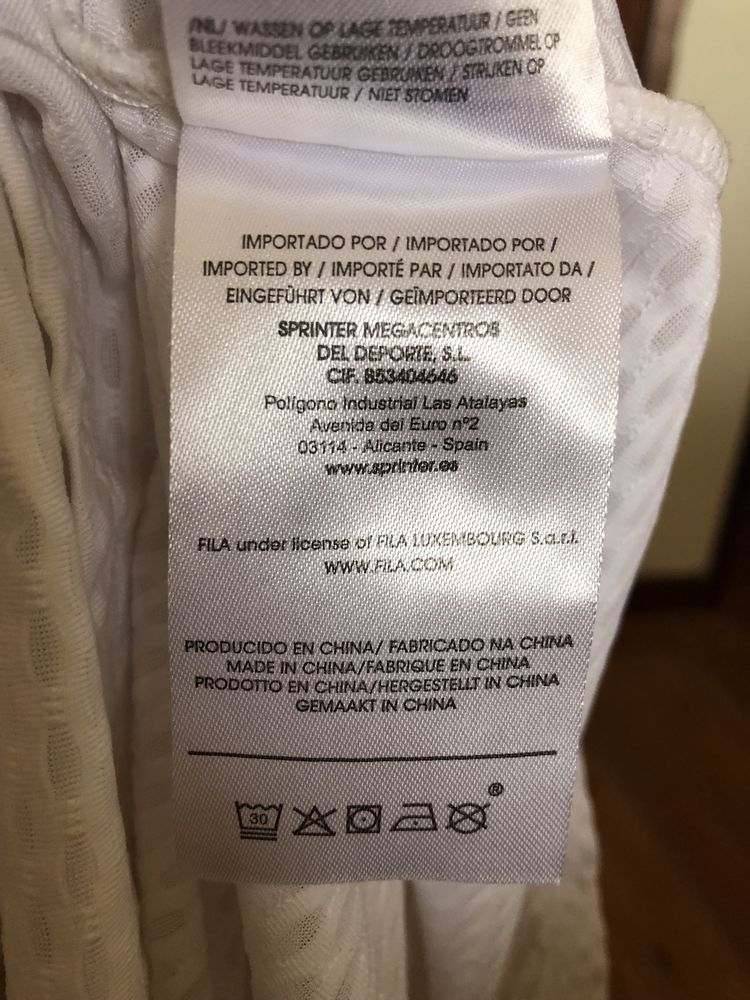 Top Fila com soutien interno