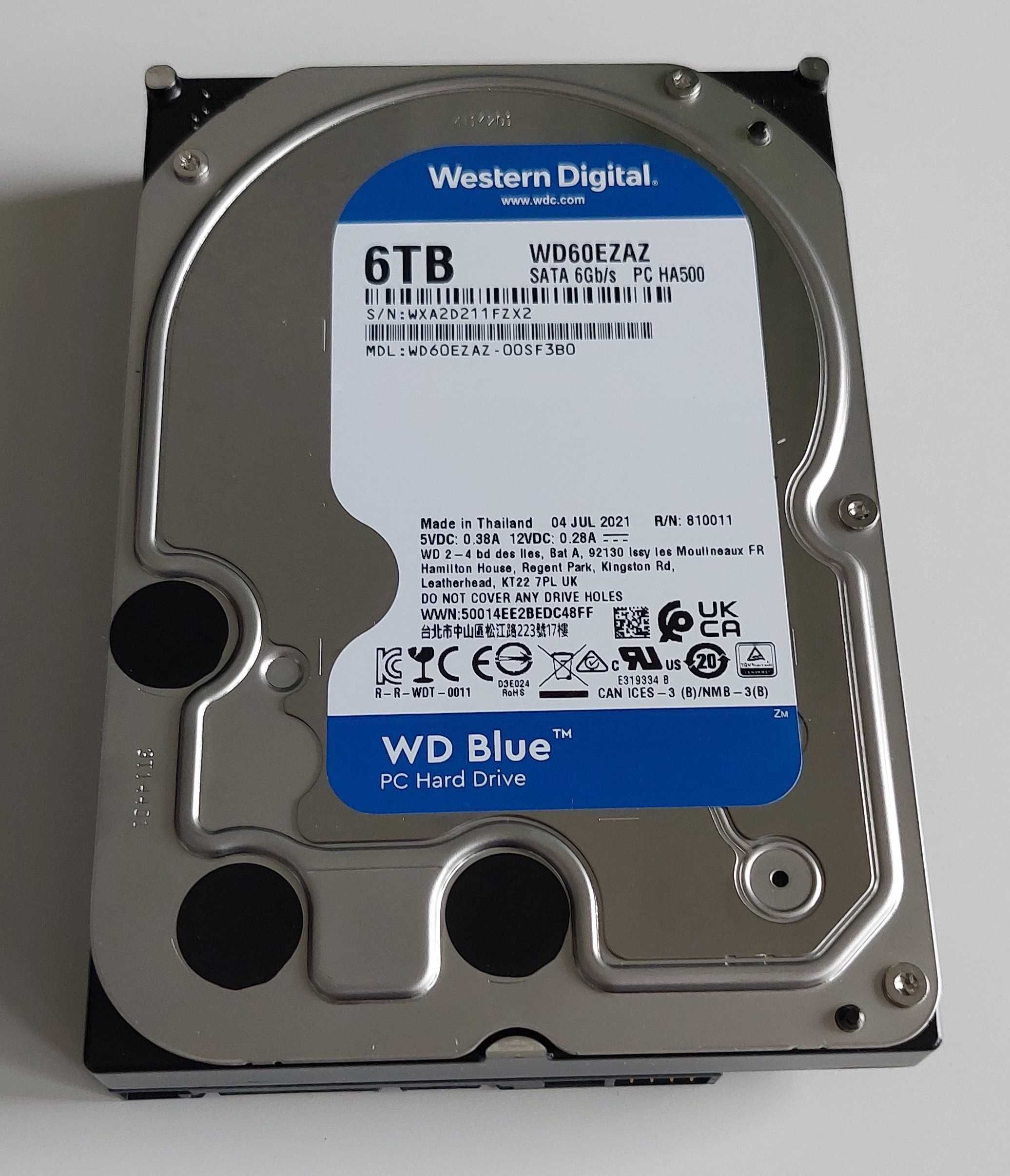 Dysk twardy Western Digital WD60EZAZ 6TB SATA III 3,5" Seria Blue