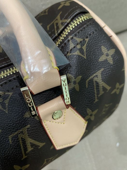 Сумка louis vuitton speedy 30 см коричневий