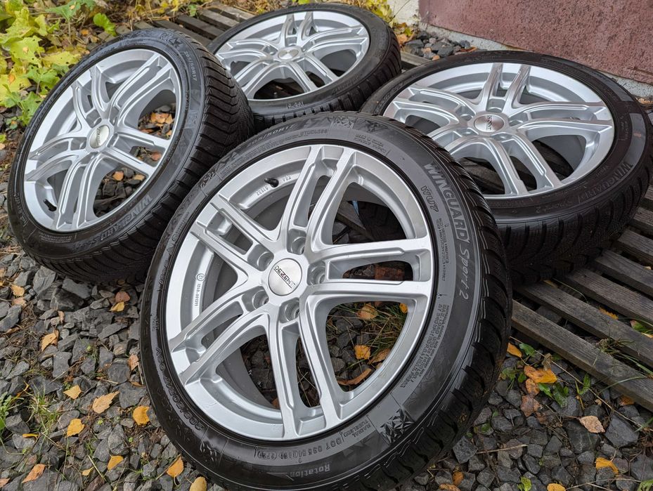 диски Dezent 6.5Jx17 5*112 ET43 VW Audi Skoda Seat шини 205/50r17 зима