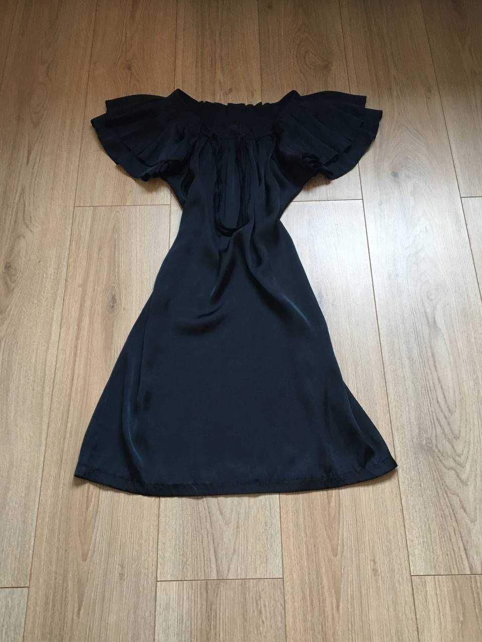 Легке літнє чорне плаття (сукня) S-M