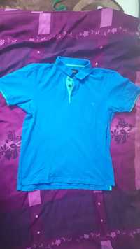 Niebieski t-shirt koszulka polo Bytom XL
