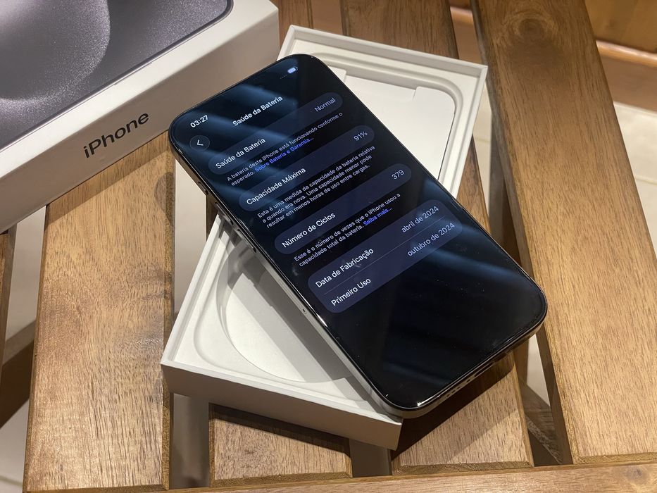 iPhone 15 Pro Bat 91% Troca/retoma