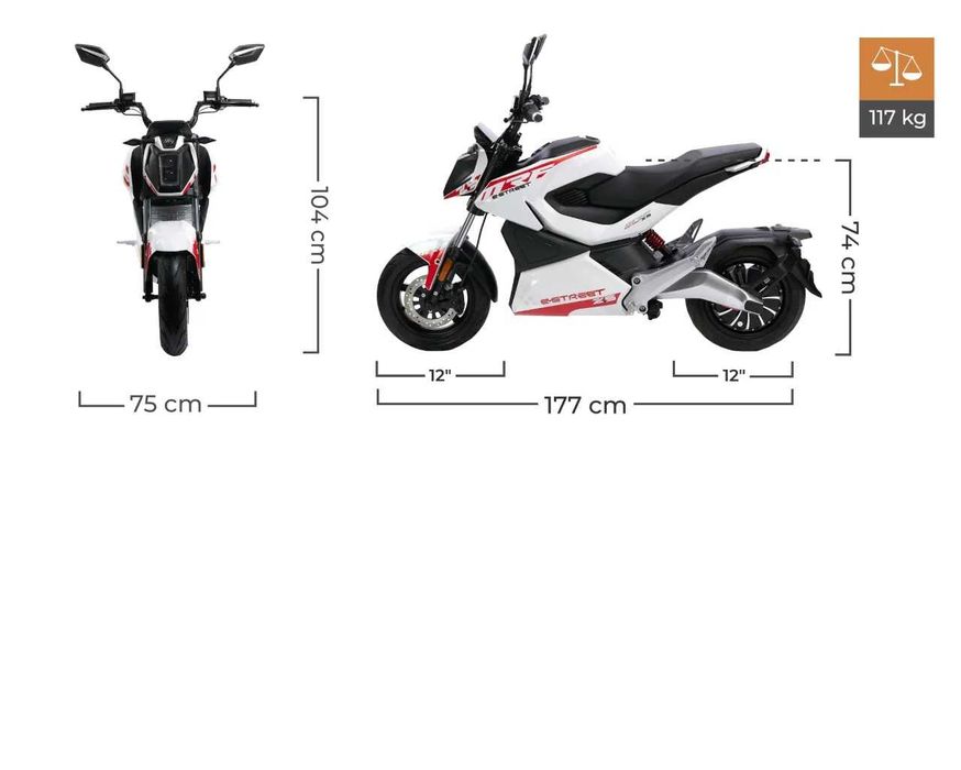 Motorower elektryczny MRF eSTREET 2.5 jak motorynka raty transport