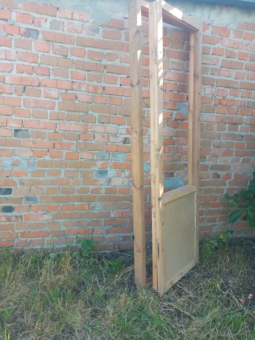 Дверний блок балконний спарений  під скло