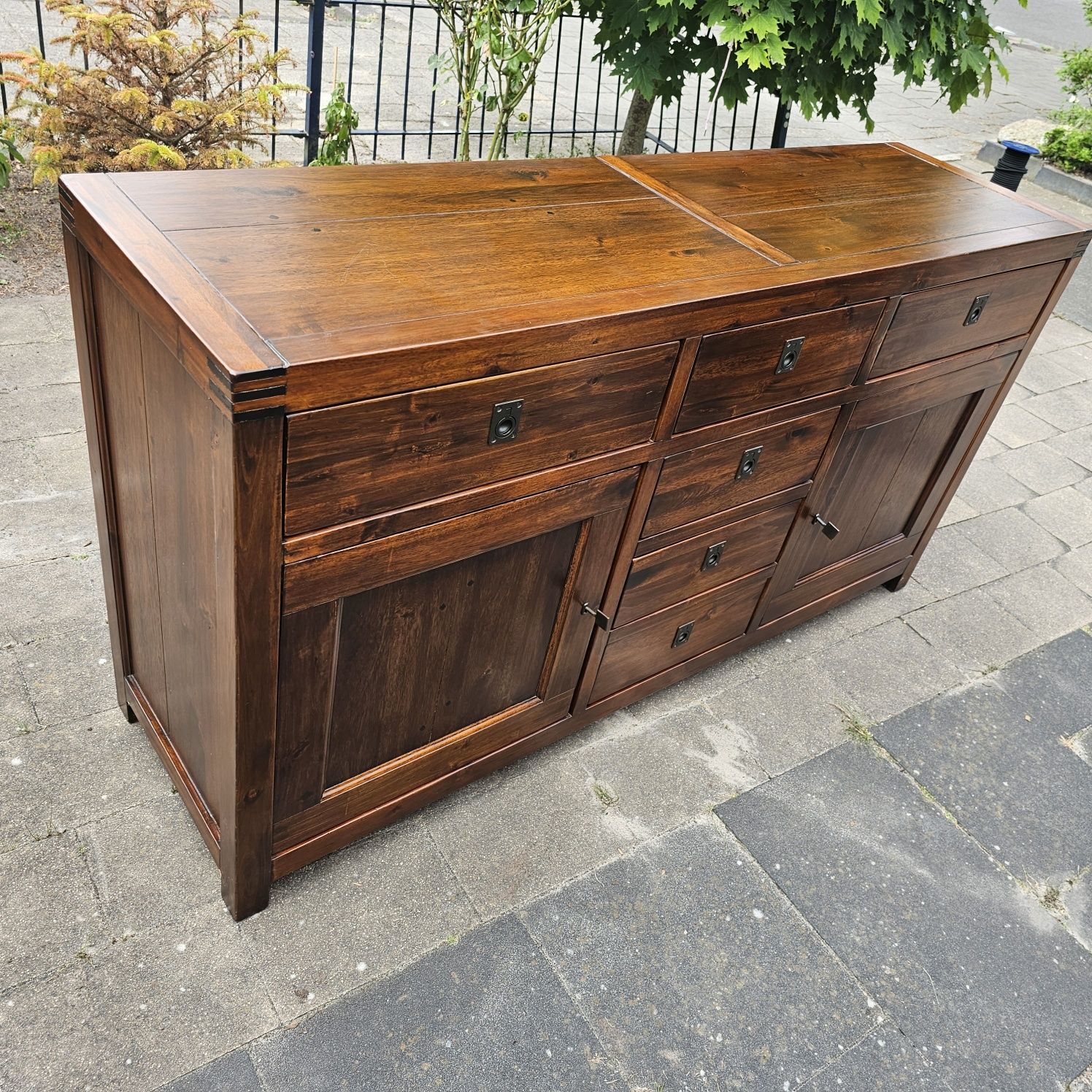 Drewniana komoda kolonialna 160x85x45