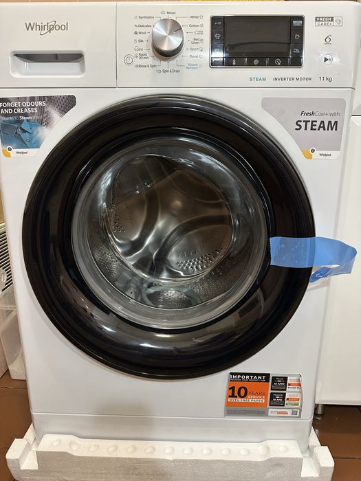 Nowa Duża pralka whirpool 11 kg, klasa A, 2lata gearancji