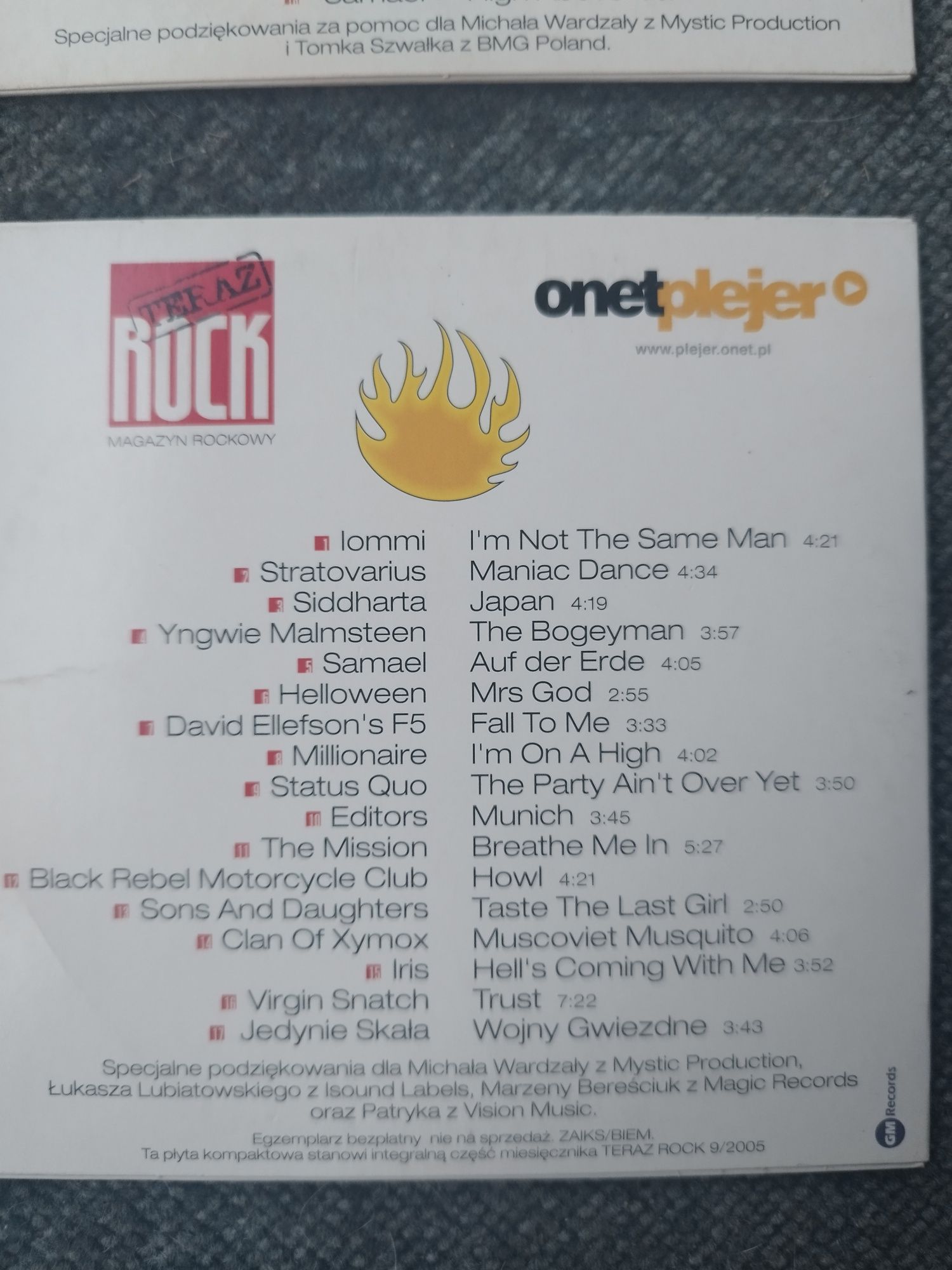 2płyty TERAZ ROCK /m.in. Iommi, Helloween, Anthrax, Dio, Therion i in.