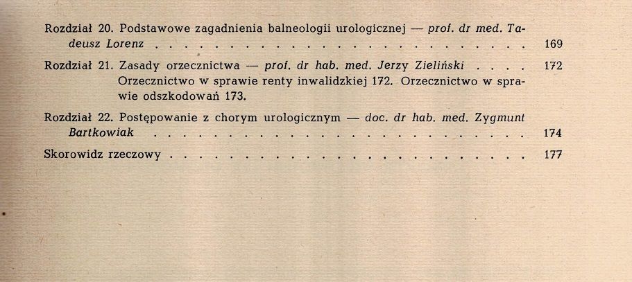 Zarys Urologii Jan Leńko PZWL