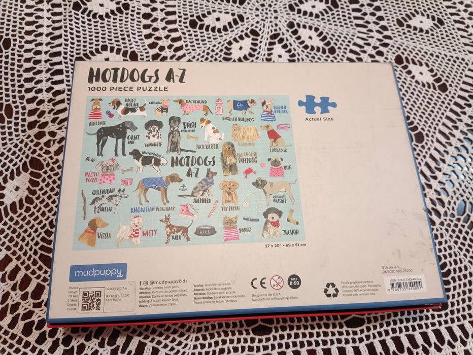 Puzzle 1000 elementów z psami z rasami psów